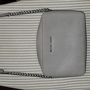 Michael Kors Gray Crossbody Jetset Bag